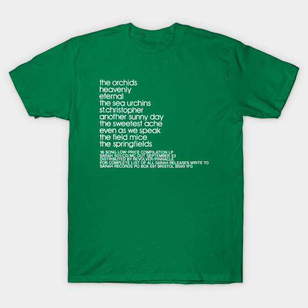 Sarah Records 501 / Glass Arcade Compilation - Sarah Records - T-Shirt ...