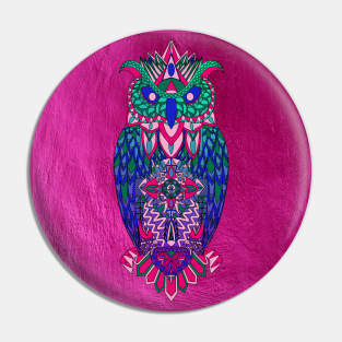 the mexican owl in totonac in ecopop pattern Pin