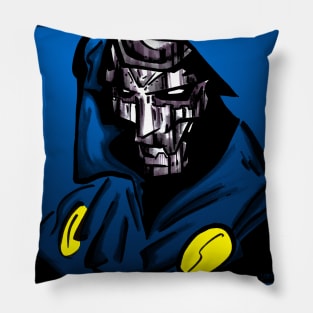 blue doctor doom in multiverse madness Pillow