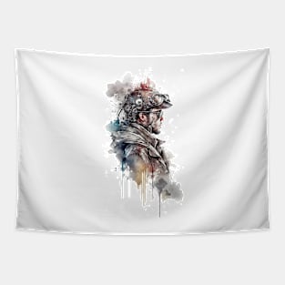 Steampunk Water Colour Man - V1.01 Tapestry