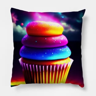 Metallic Cupcake Pillow