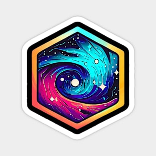 Colorful Outer Space Magnet