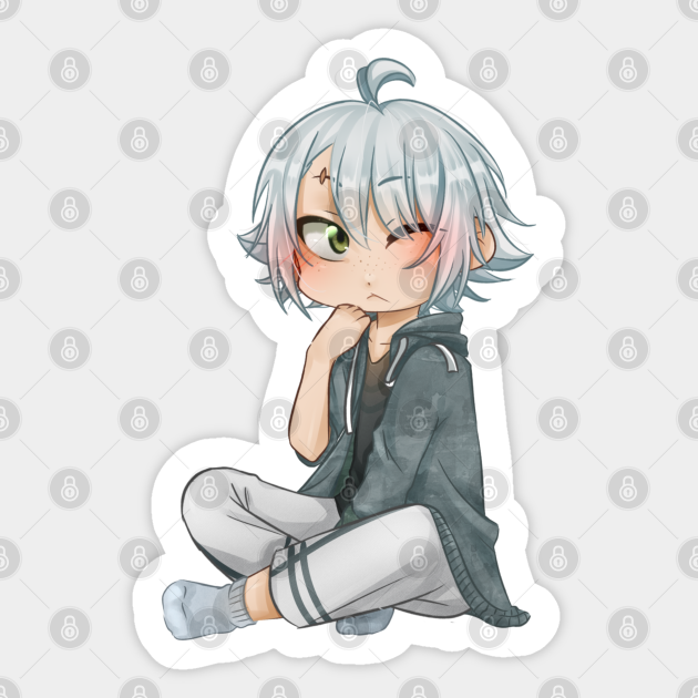 anime chibi boy anetgarol sticker teepublic uk