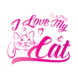 I Love My Cat Gift T-Shirt