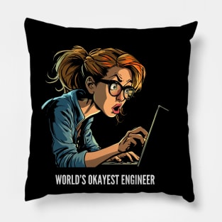 World's Okayest Engineer v3 Pillow