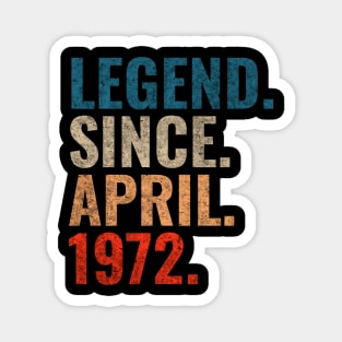 Legend since April 1972 Retro 1972 Magnet