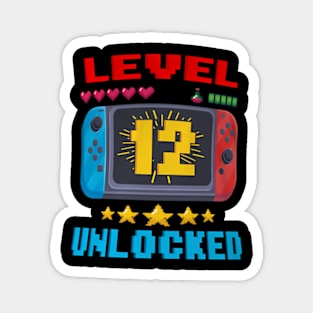 12th Birthday  Level 12  Video  Birthday Magnet