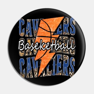 Graphic Basketball Cavaliers Proud Name Vintage Pin