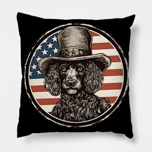 Poodle 4th of July Pillow