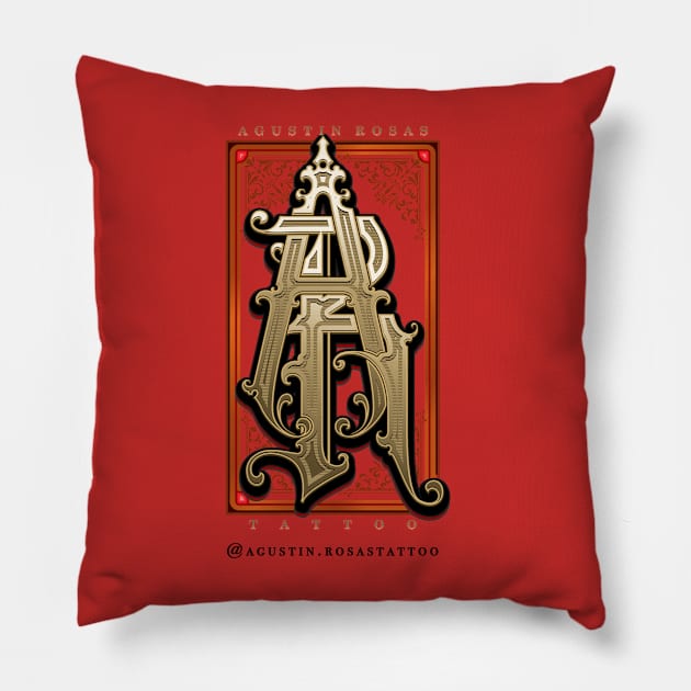 Agustin Rosas Tattoo Pillow by Agustin Rosas Tattoo