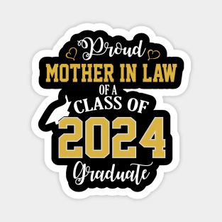 Proud Mother In Law Of A 2024 Graduate School Graduation Magnet