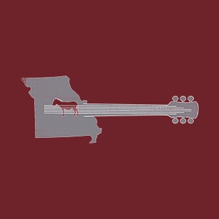 Missouri Guitarist 6-String Guitar Player Missouri Musician T-Shirt