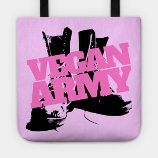 VEGAN ARMY BOOTS LOGO [PINK] Tote