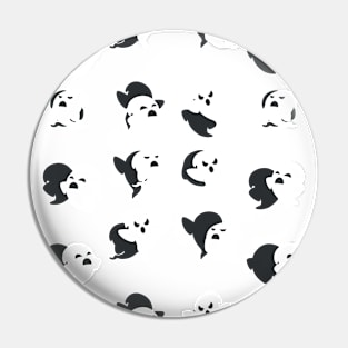 Halloween Ghost Pattern Pin