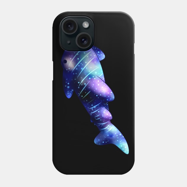 Galaxy Whale Shark Phone Case by piefanart