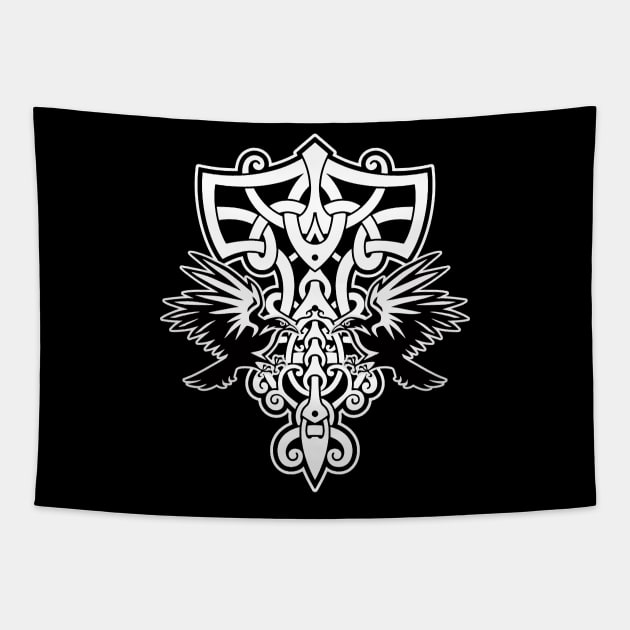 Vikings Runes Tapestry by Shirtrunner1