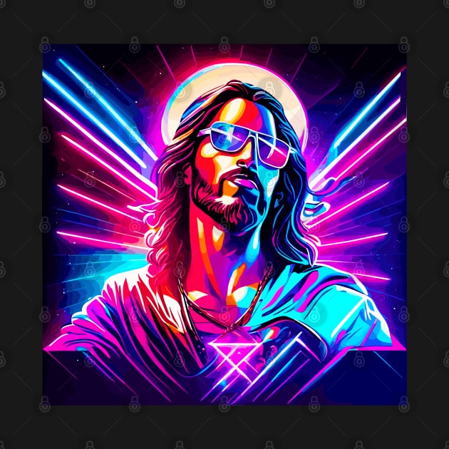 Neon Jesus by valentinahramov