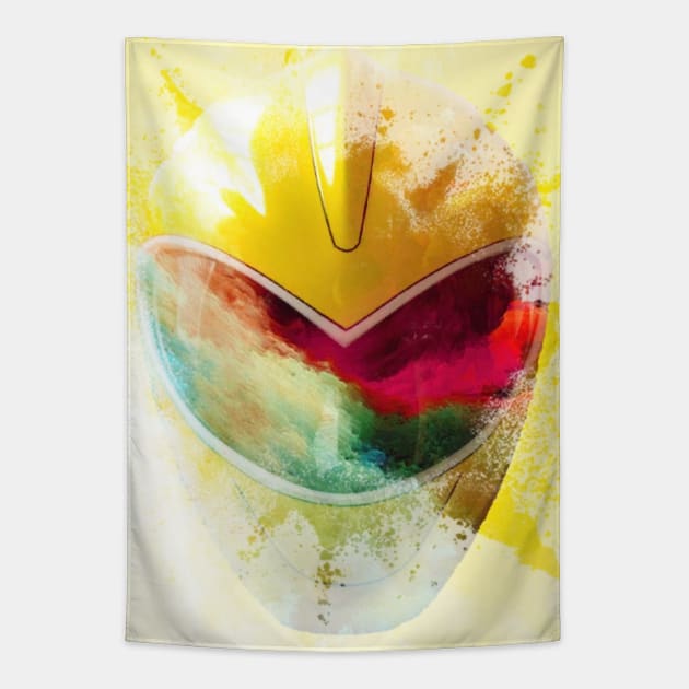 YELLOW DINO RANGER IS THE GOAT DINO THUNDER INSPIRED Tapestry by TSOL Games