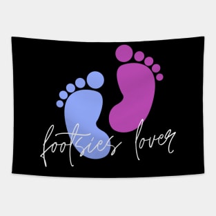 Footsies Lover BW Tapestry