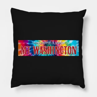 This Hippie Climbed Mt. Washington Pillow