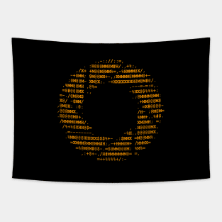 Aperture Science letters logo on black Tapestry