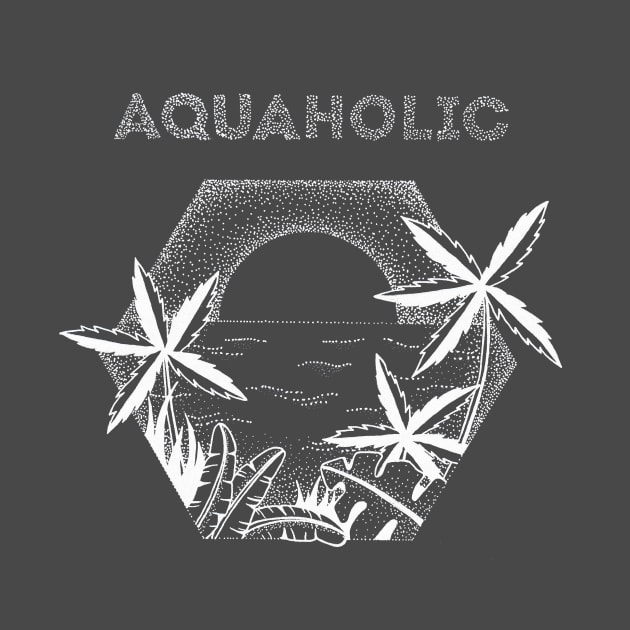 Aquaholic : Tropical design by ZuskaArt