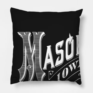 Vintage Mason City, IA Pillow