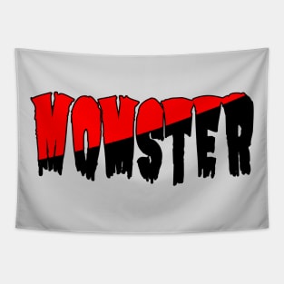 Momster, Mom Halloween Monster, Halloween, Halloween Fire, Funny Family Halloween, Spooky Mommy Tapestry