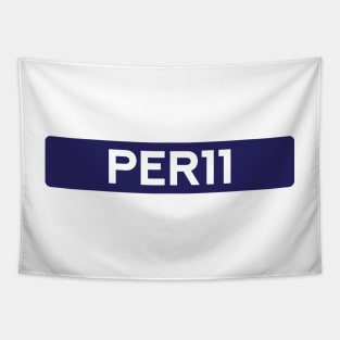 Sergio Perez 11 - Driver Tag #3 Tapestry