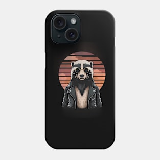 Cool retro honey badger Phone Case