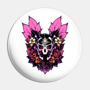 Cyberpunk Flowers Pin