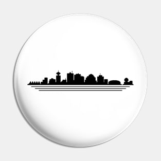 Vancouver Skyline Pixelart Pin