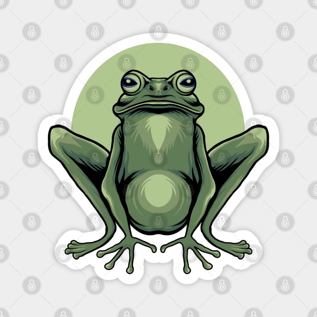 Green frog Magnet by Tuye Project