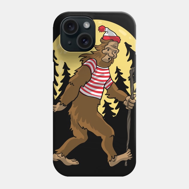 BIGFOOT BY THE LIGHT OF THE MOON Phone Case by Tiramel