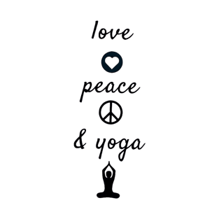 Love peace and yoga T-Shirt