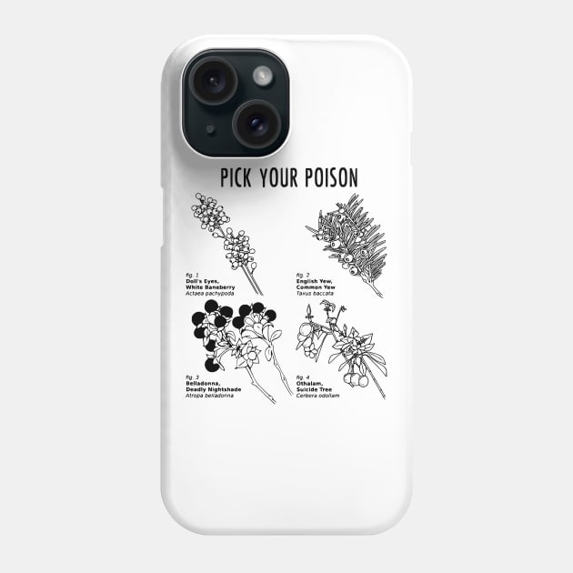 Pick Your Poison Phone Case by prettyinpunk