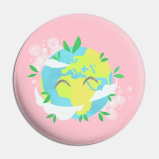 Cute Earth Pin