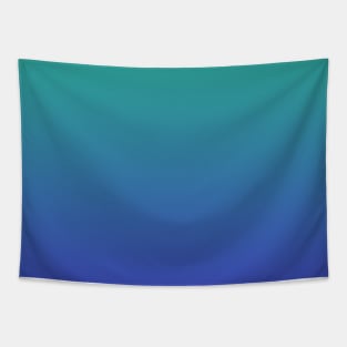 Aqua to Blue Gradient Tapestry