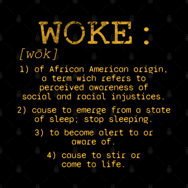 Woke definition meaning dictionary style by denkanysti