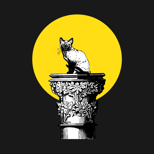 Cat On A Pedestal - Cats by fromherotozero