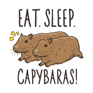 Eat Sleep Capybaras! T-Shirt