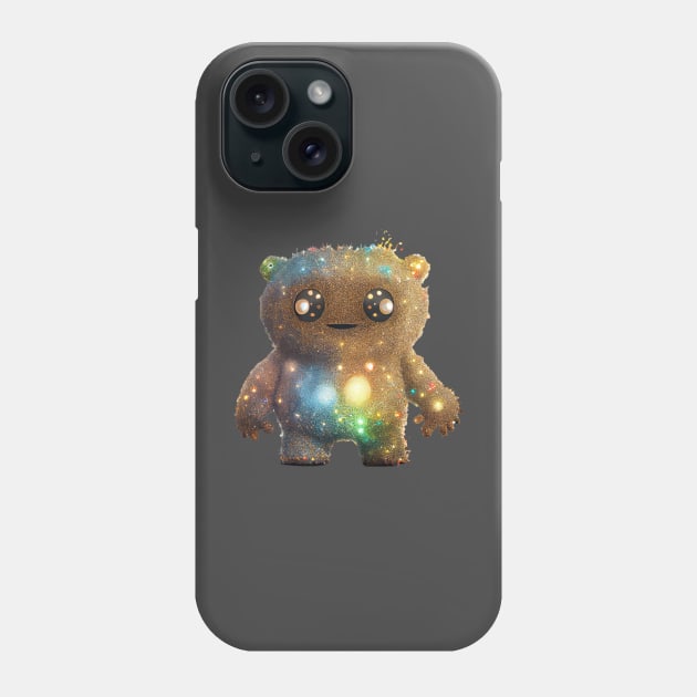 Glimmer the Sparkling Monster Phone Case by PixelProphets