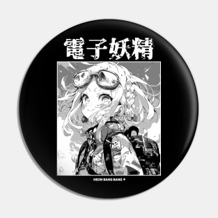 Kawaii Manga Girl Japanese Streetwear Pin