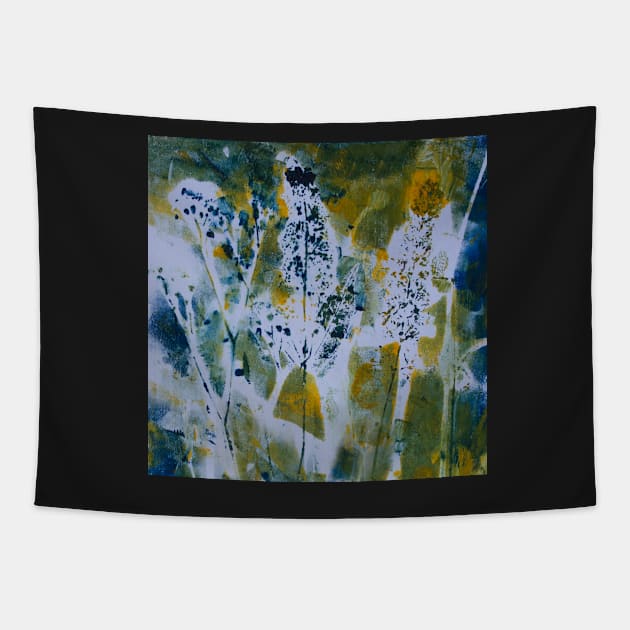 Reiki Wild Floral Spring - Angel Reiki Tapestry by BenitaJayne