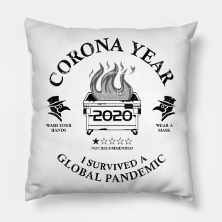 Corona Year 2020 ✅ I Survived A Global Pandemic Pillow