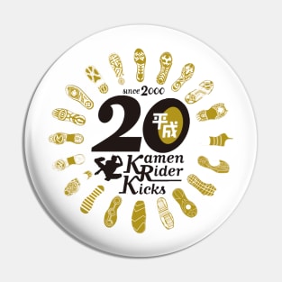 20th Kamen Rider Kicks Pin