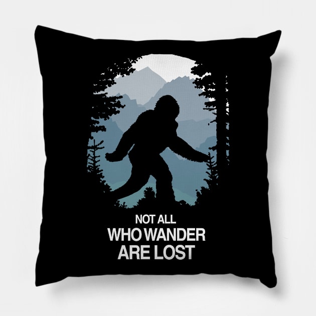 I believe in Bigfoot Pillow by KewaleeTee