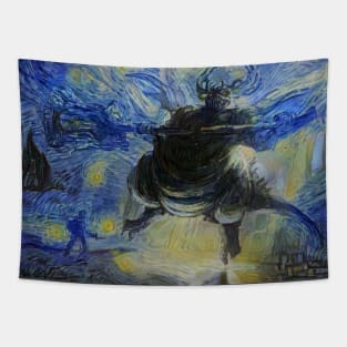 Dark Souls Asylum Demon Starry Night Tapestry