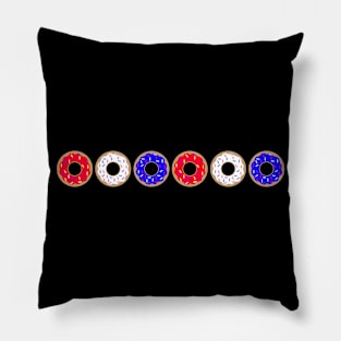 Patriotic Donuts Pillow