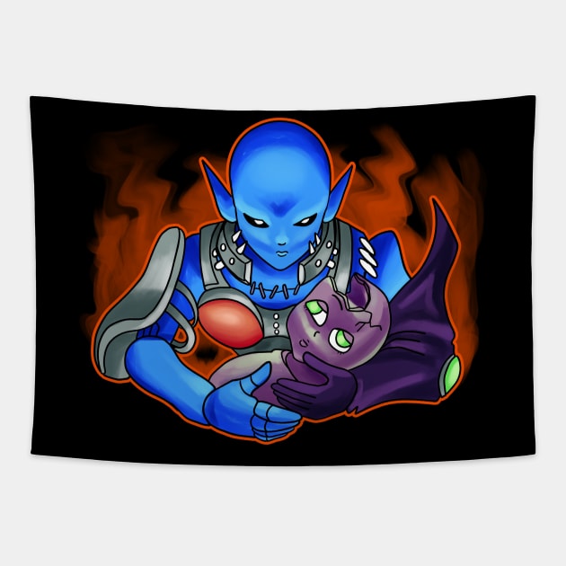 Dark Necrofear Tapestry by Orangeblitz